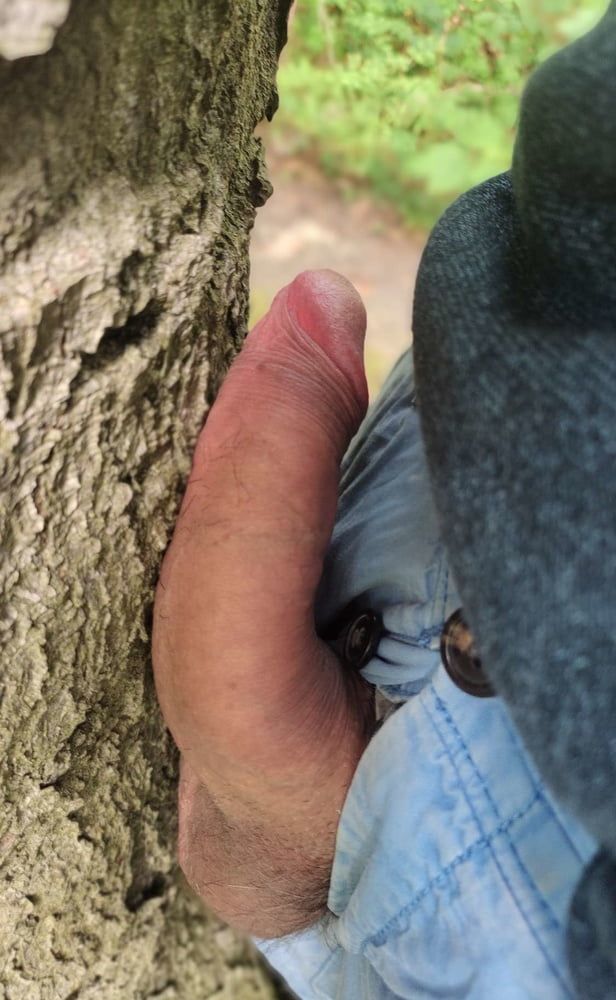 Kissing the tree with my dick #21