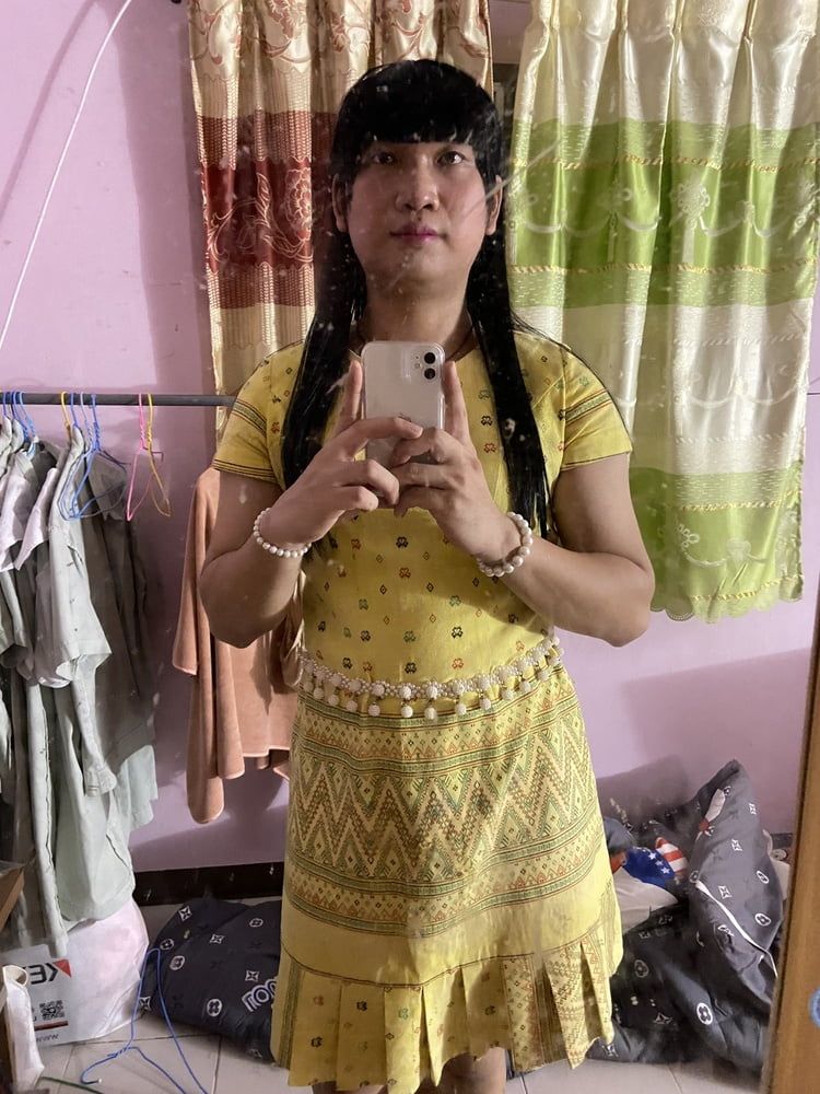 Thai dress yellow