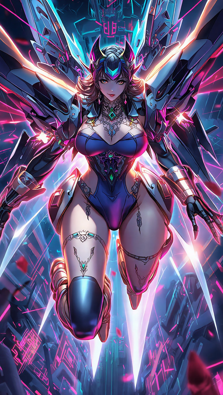 Cyberpunk mecha girls (Ai models) #15