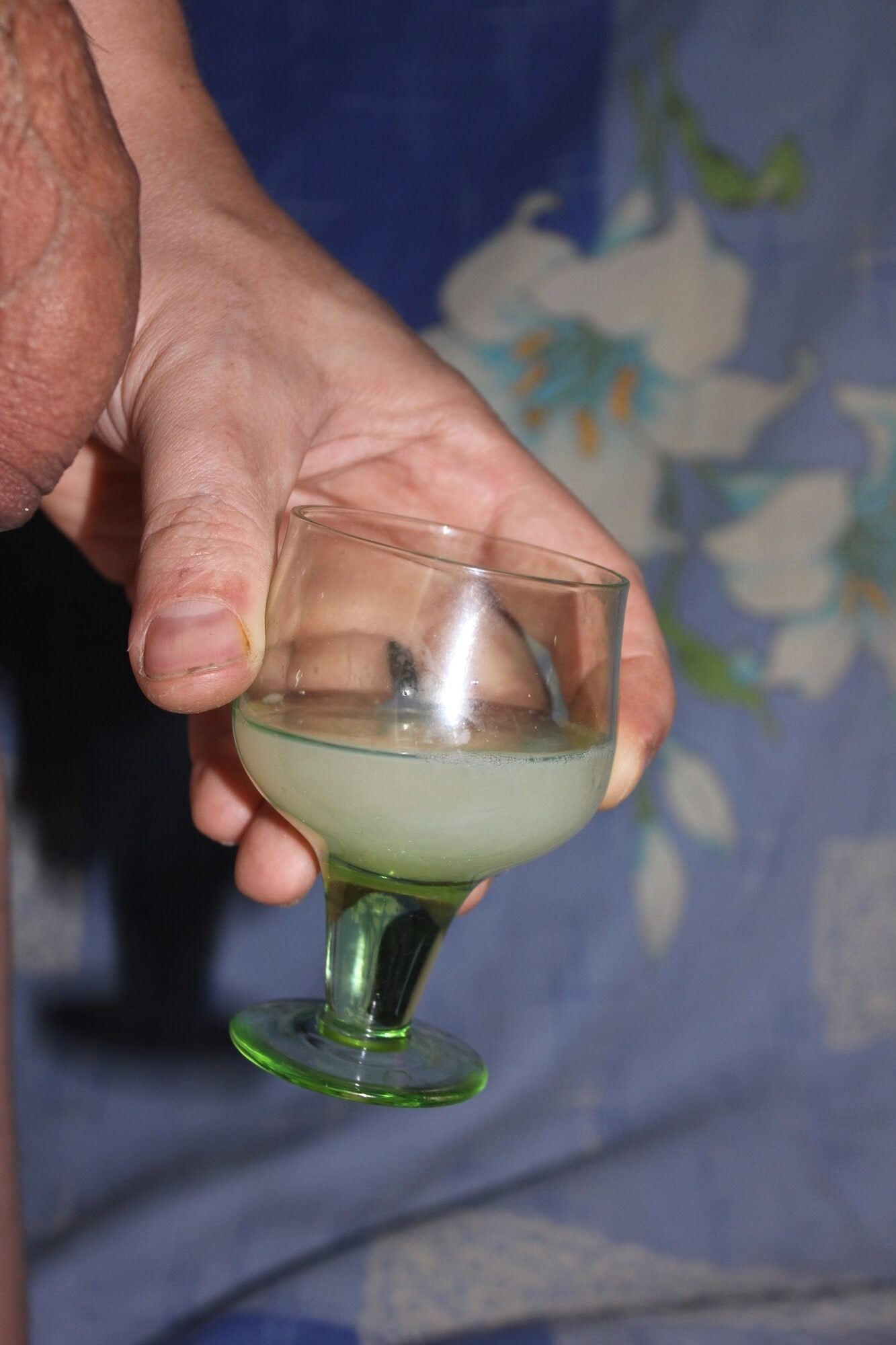 A glass of semen #3