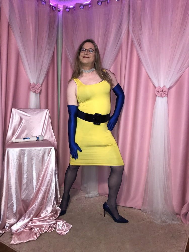 Joanie - Yellow Pencil Dress 2 #29