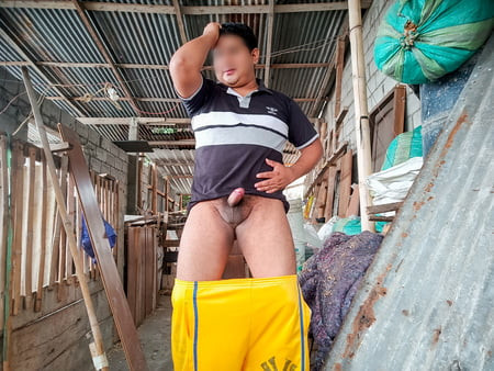 With my clothes on and my dick exposed - 1