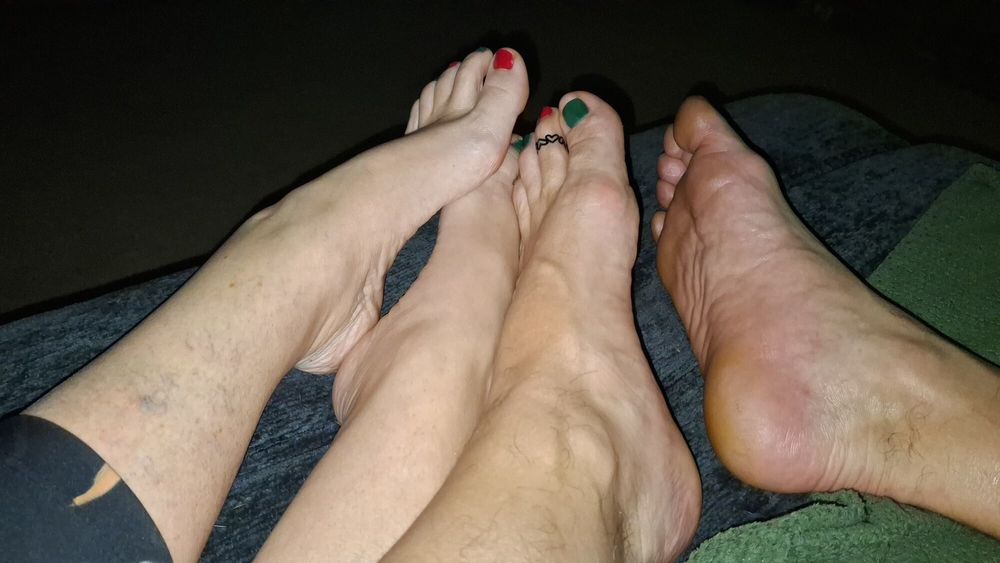 Showing off our Xmas pedicures #18