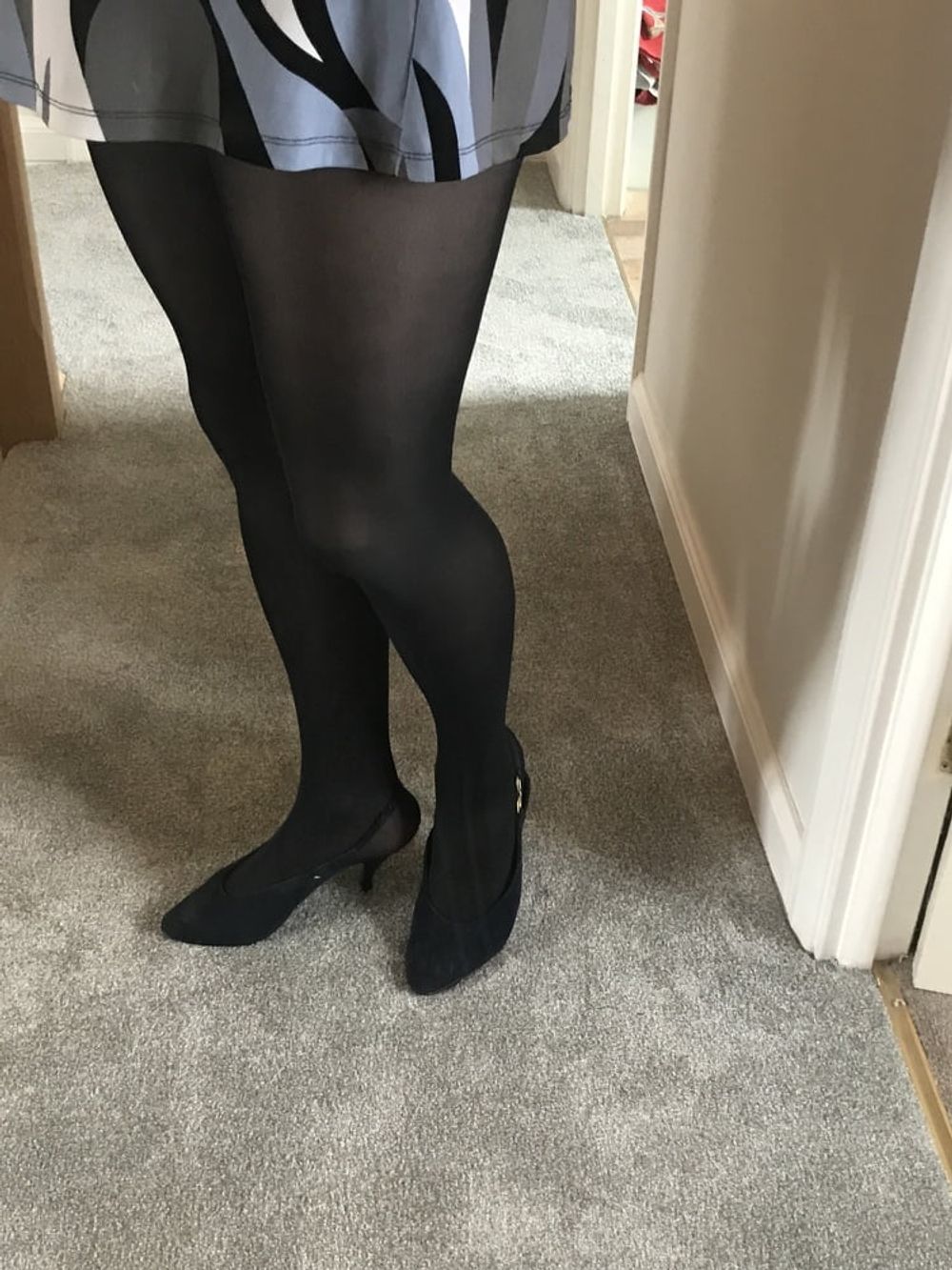 Blue opaque tights #51