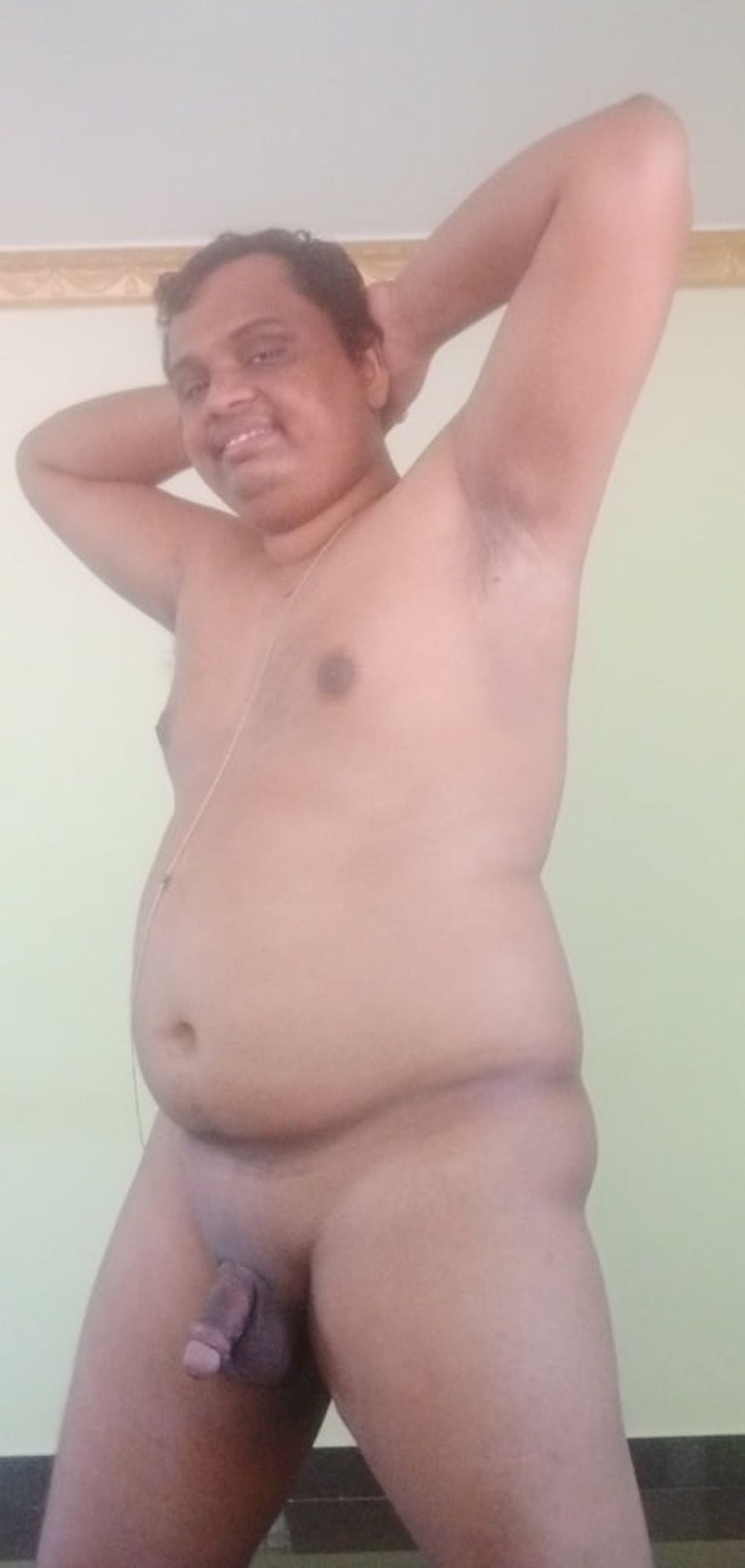 Indian guy showing his hairless cock #8