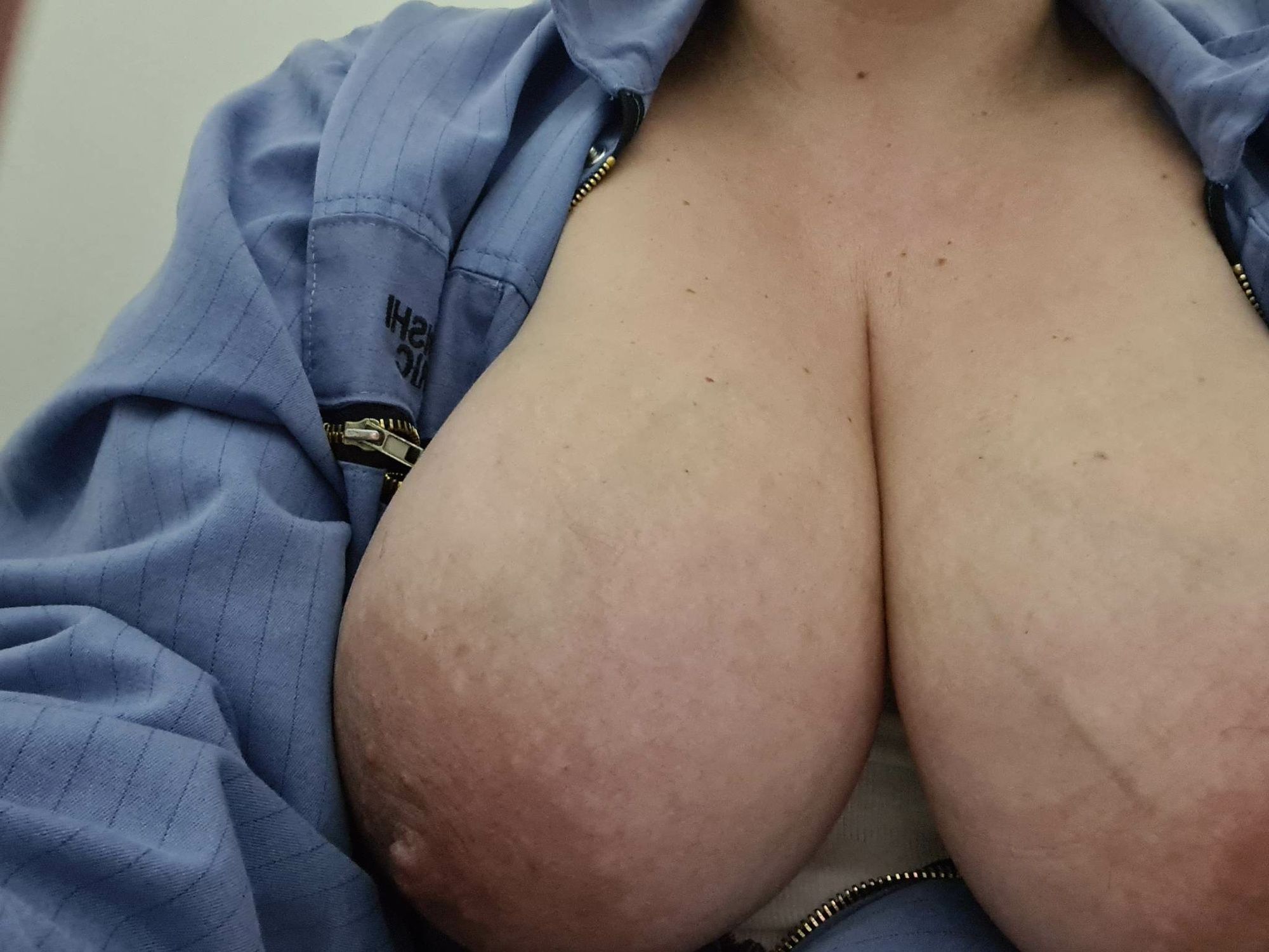 My big boobs in work dress #7