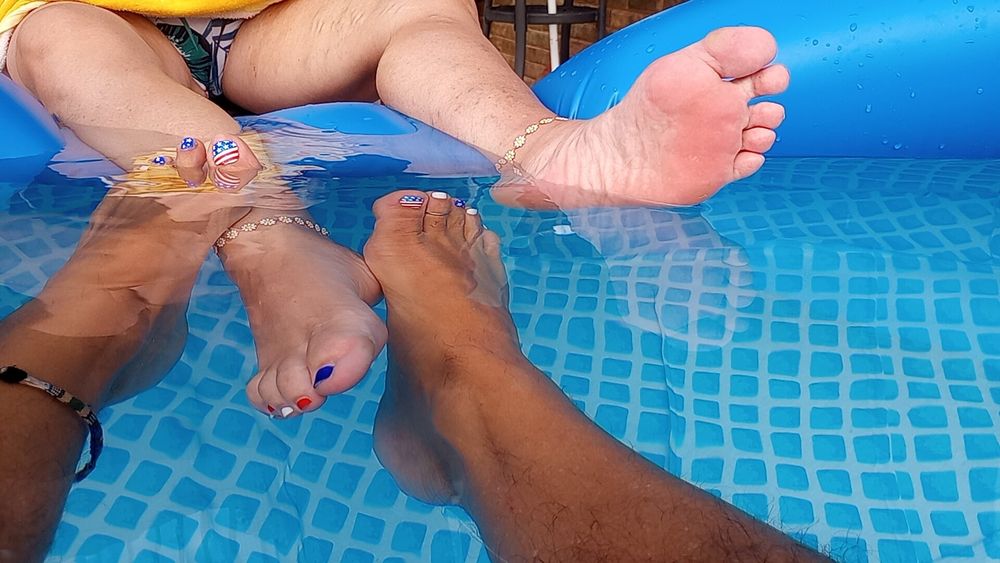 Lazy feet in the pool #26