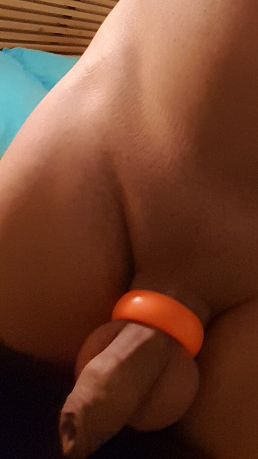 Shaved guy gets horny taking selfies with cock ring and un #12