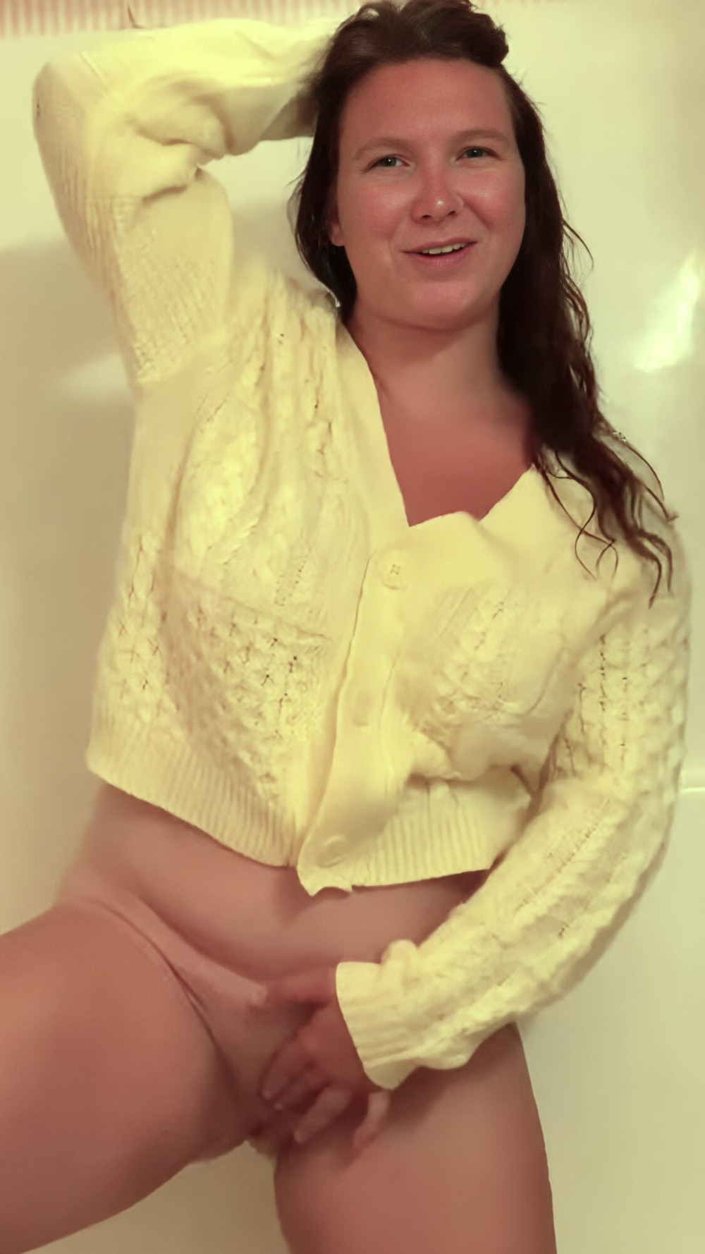 I fucked myself nude and in yellow sweaters for my 64f maid #29