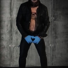 Black Leather & Black Nylons