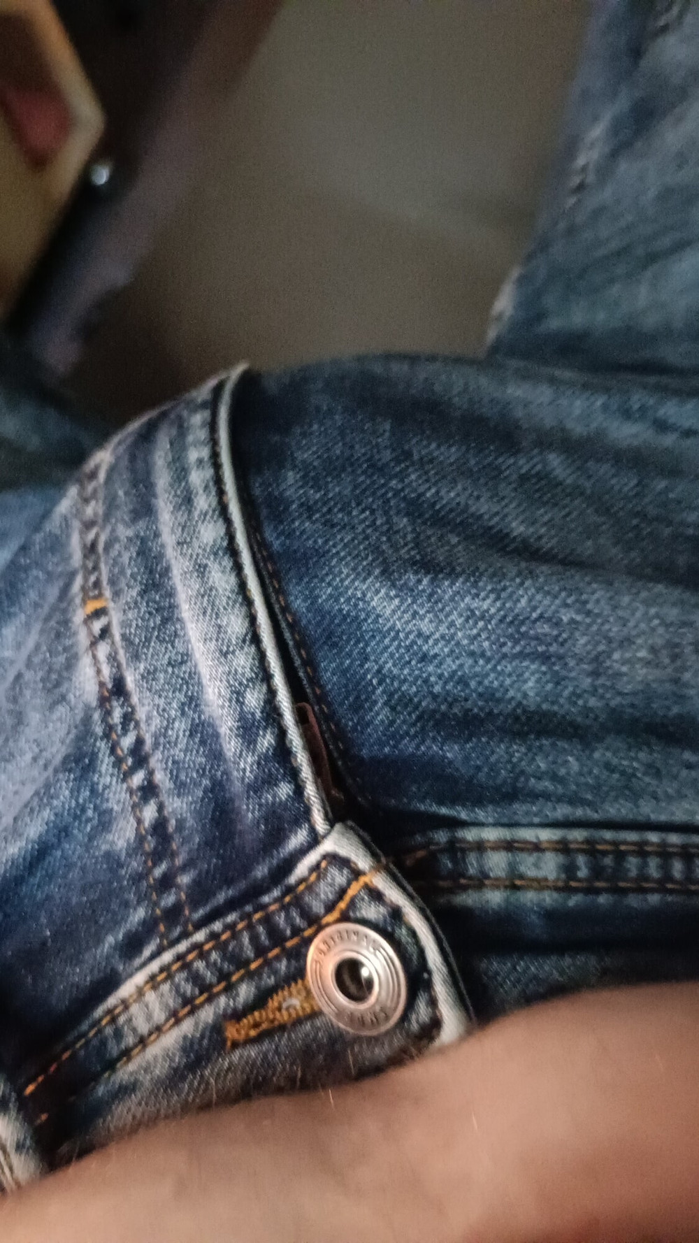 Showing off my horny bulging jeans #12