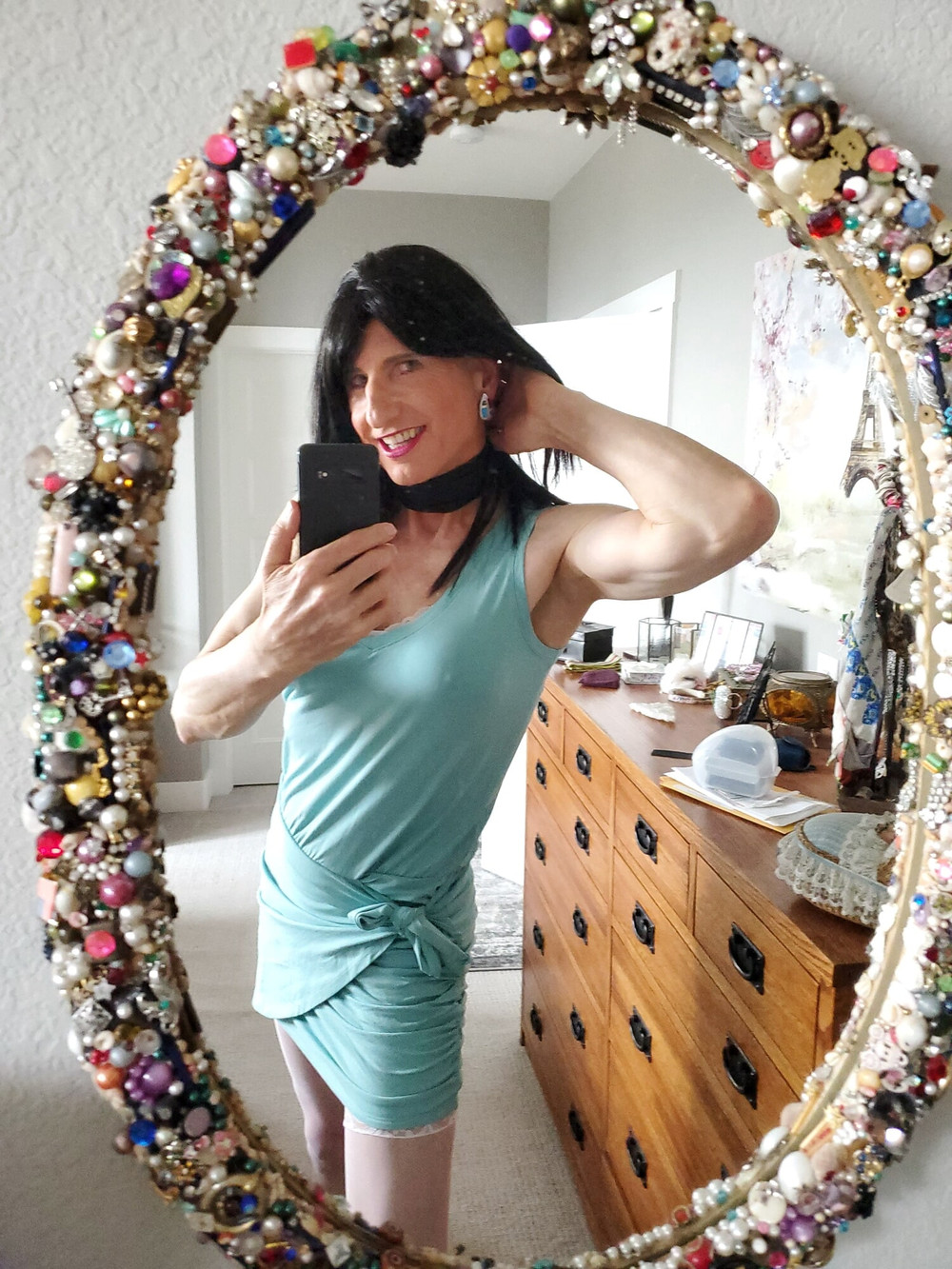Blue dress three #5