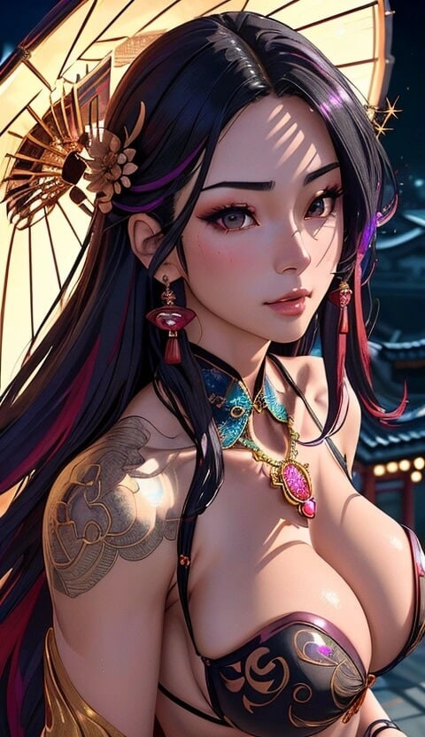 cute Chinese girl in temple (Ai model) #7
