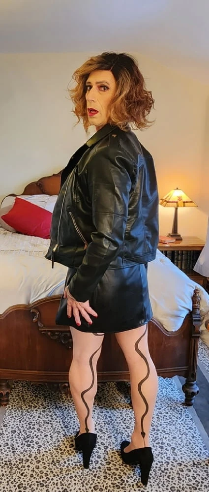 Leather jacket-Cassandra Lovit #3