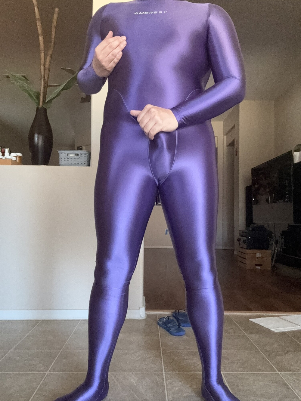 Purple Amoresy Spandex Suit #9