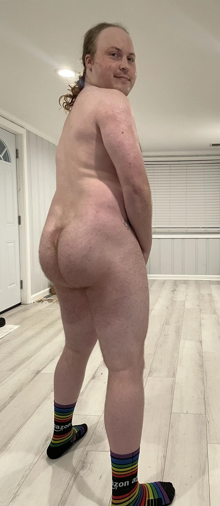 Horny white faggot