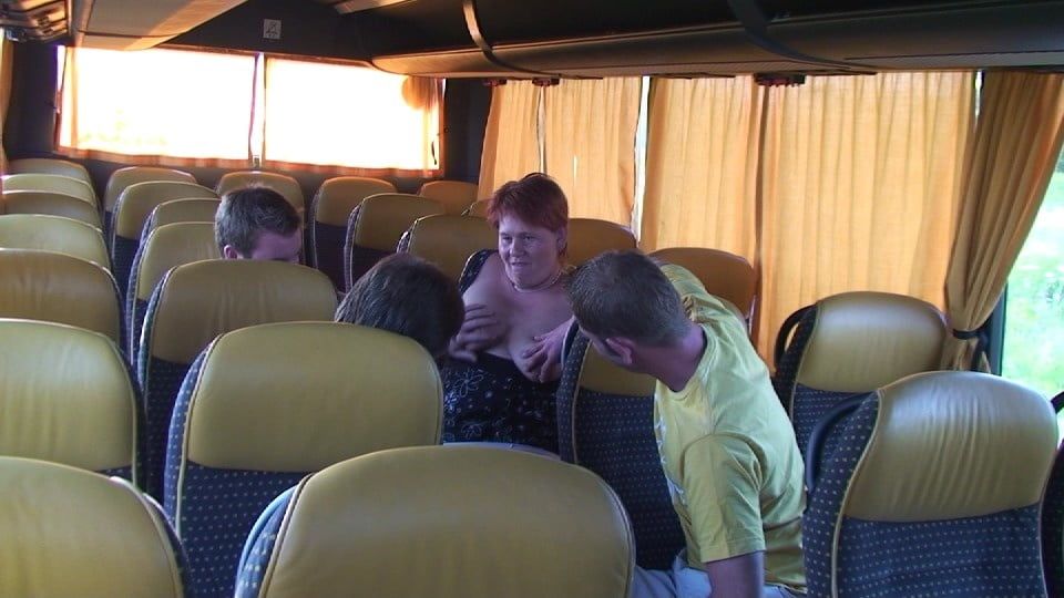 Gangbang in the bus ...