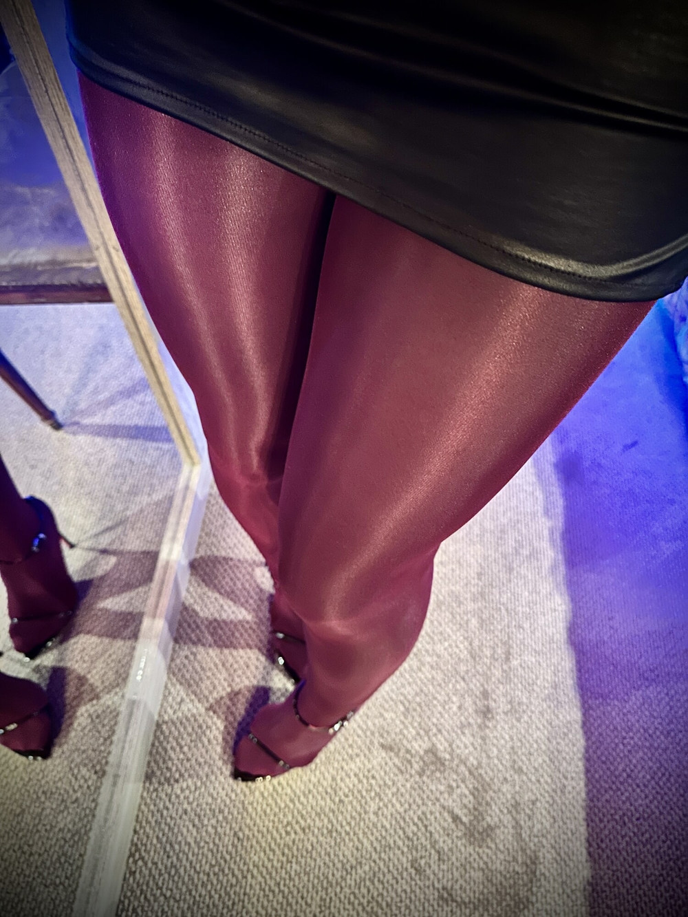 My new shiny & glossy pantyhose looks so hot ! #8
