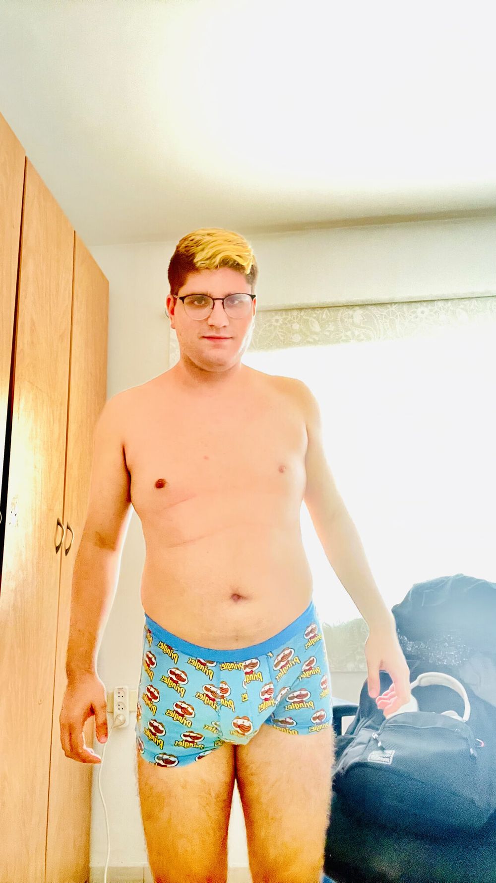 My Pringles underwear + my cock #11