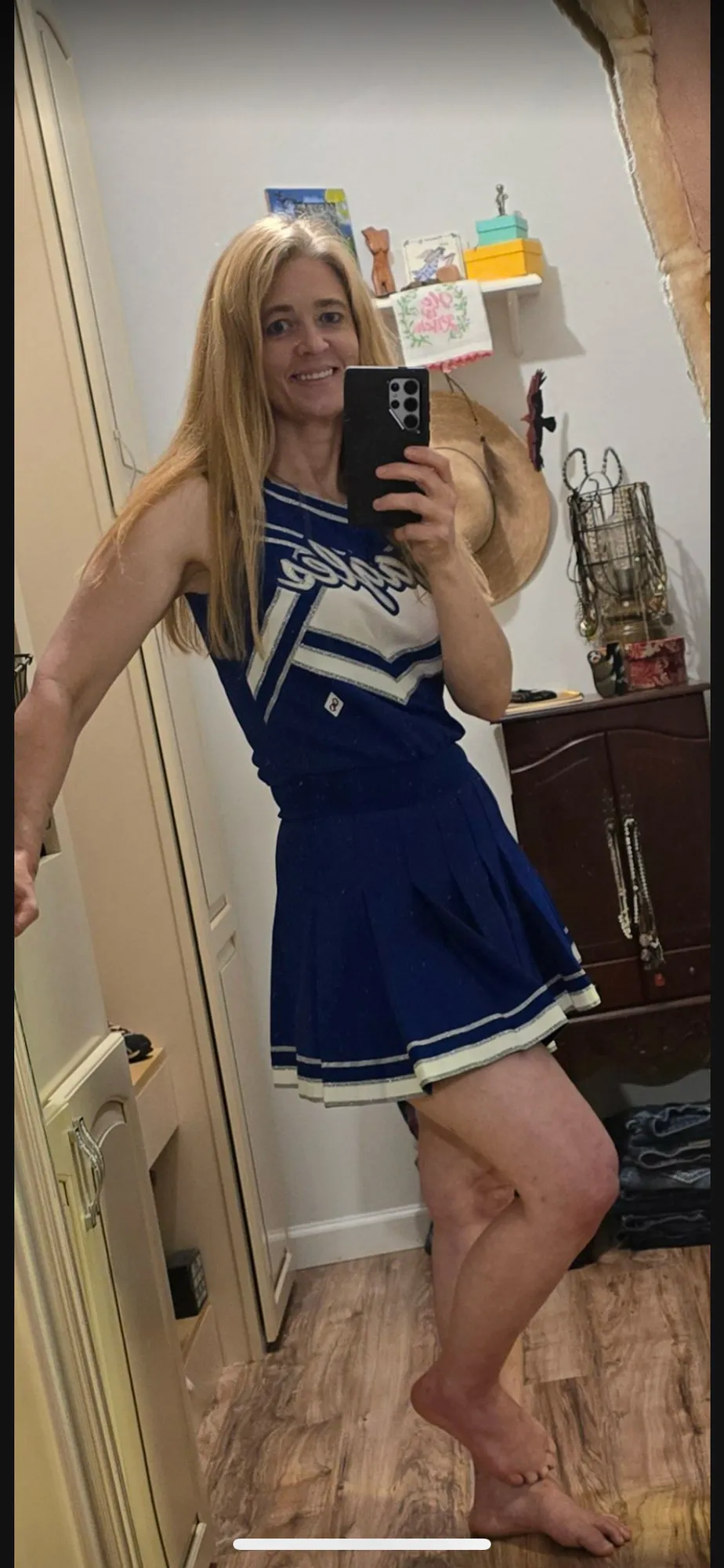 Cheerleader Emily is the hottie that lives next door.