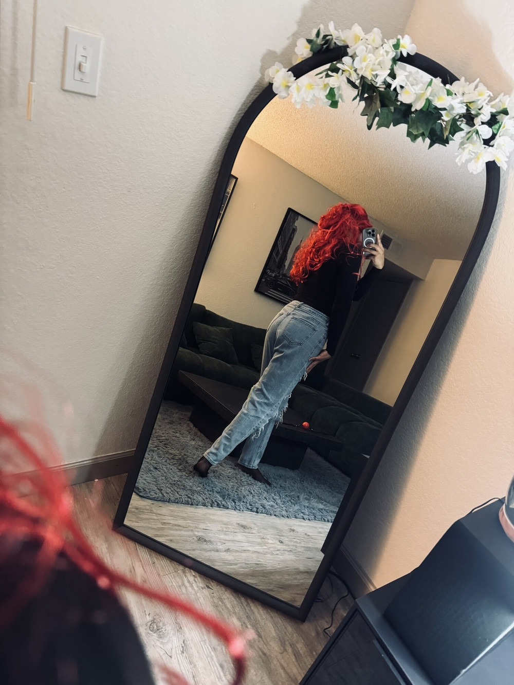 Crossdressing in girlfriends clothes #5
