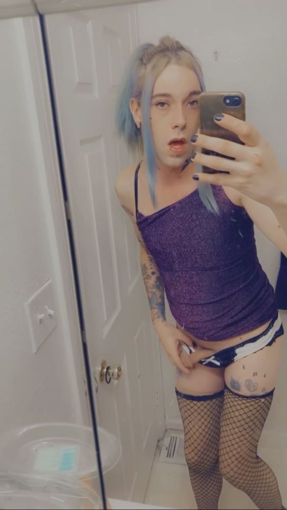 Hot Purple Minidress Slut #56