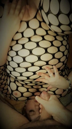 bbw wife miss lizz fishnet bodystocking         