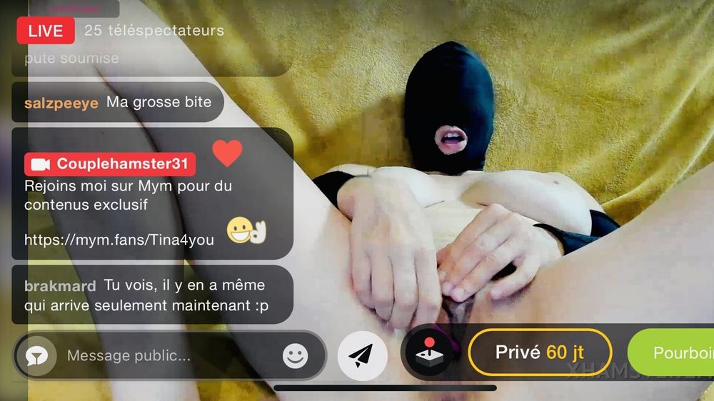 En salope offerte en cam sur le live commentaire et insulte #15