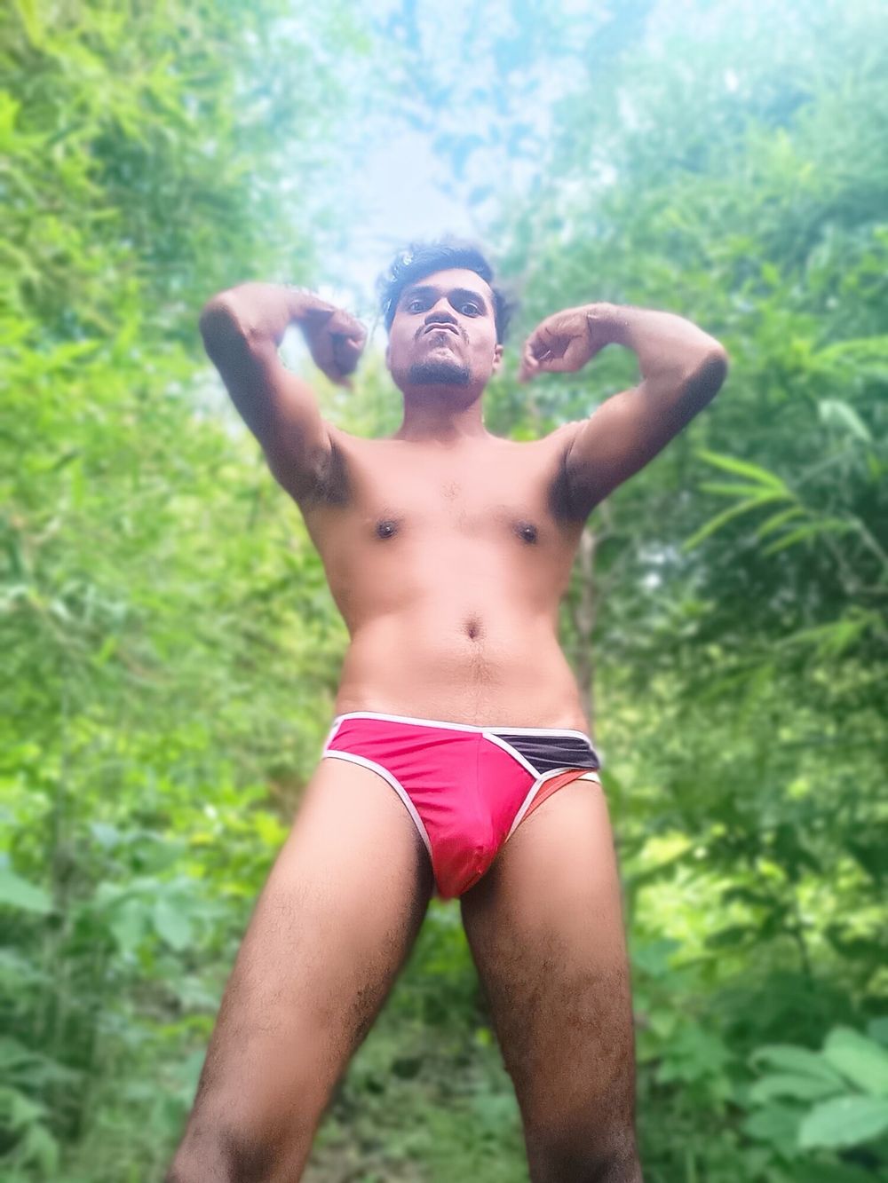  jordiweek in hot red man brief  #13