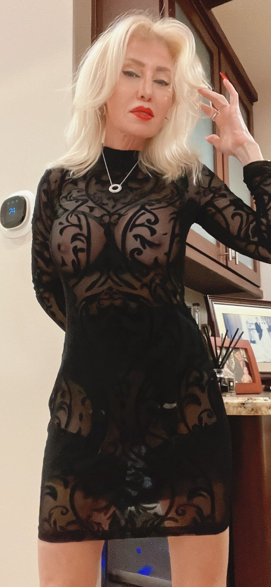 Going out in a sheer dress again  #6