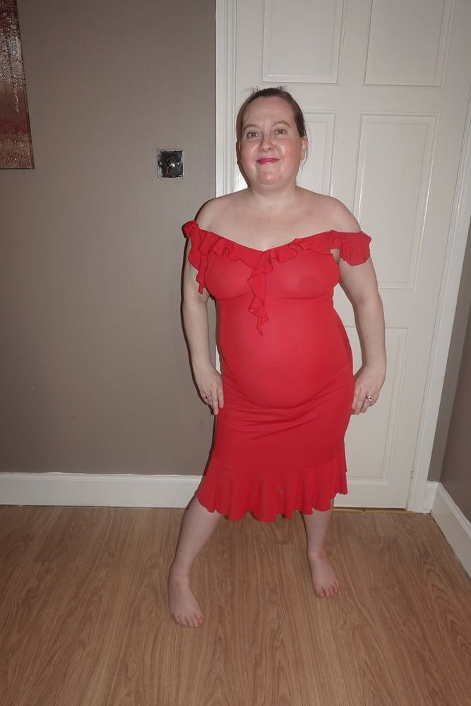 Haley Date night red dress #9