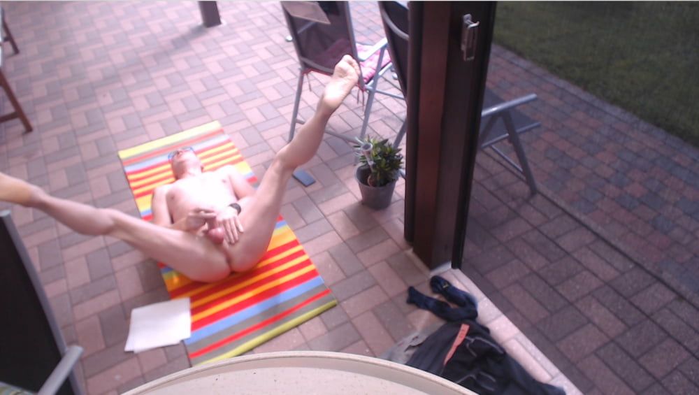 outdoor sexshow grazy bondage jerking edging cumshot #5