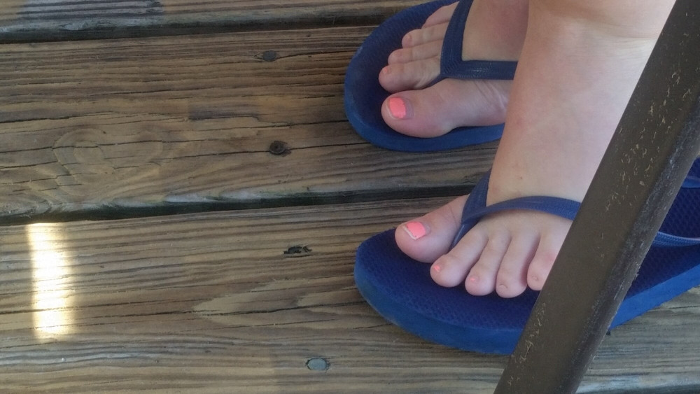 My girls feet in different situations and sandal #11