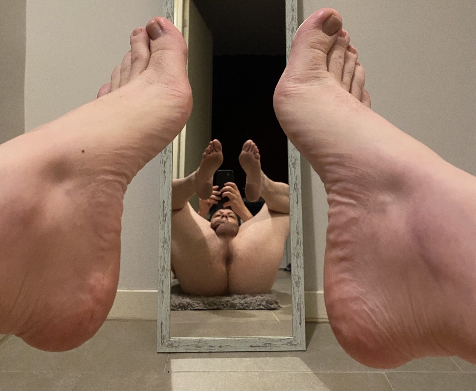 Love to see my feet in the mirror #4