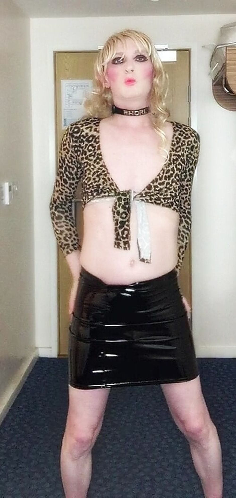 Sissy in leopard print top #35