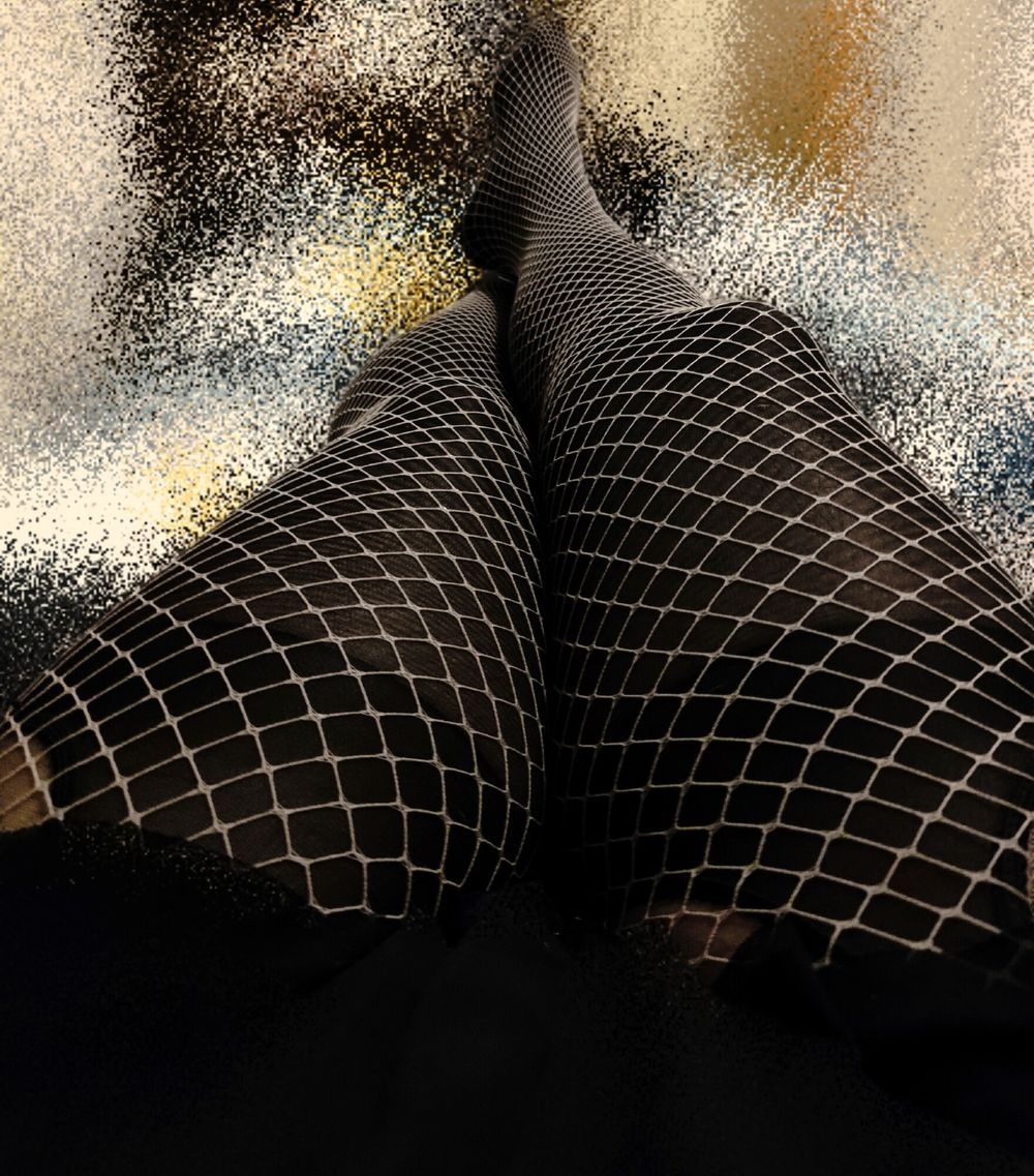 Black tights with mesh #14