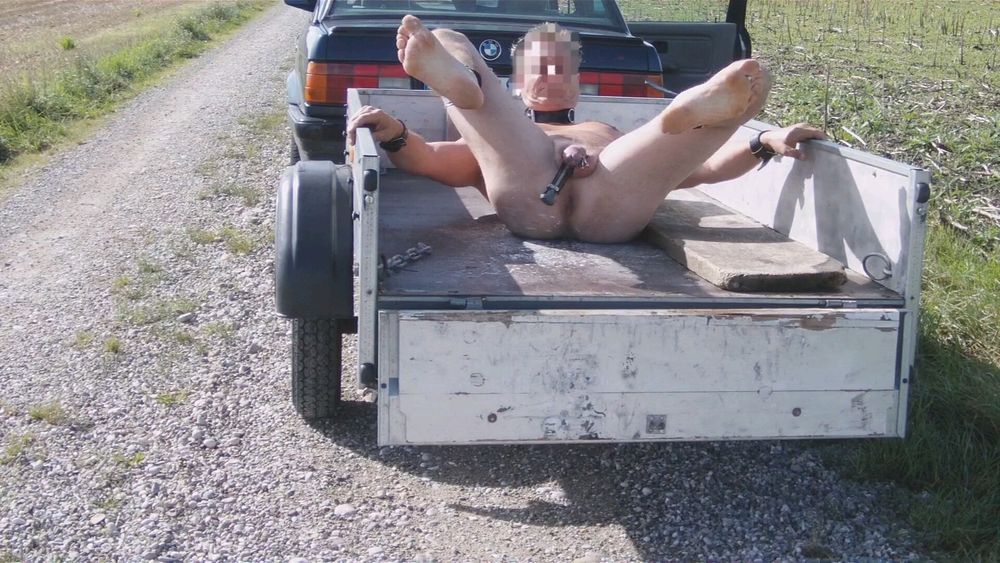 Car Trailer Outdoor Slave Man #4