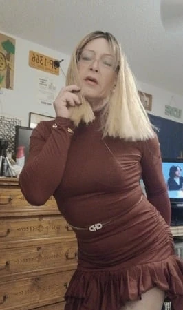 Lisa B. In red dress