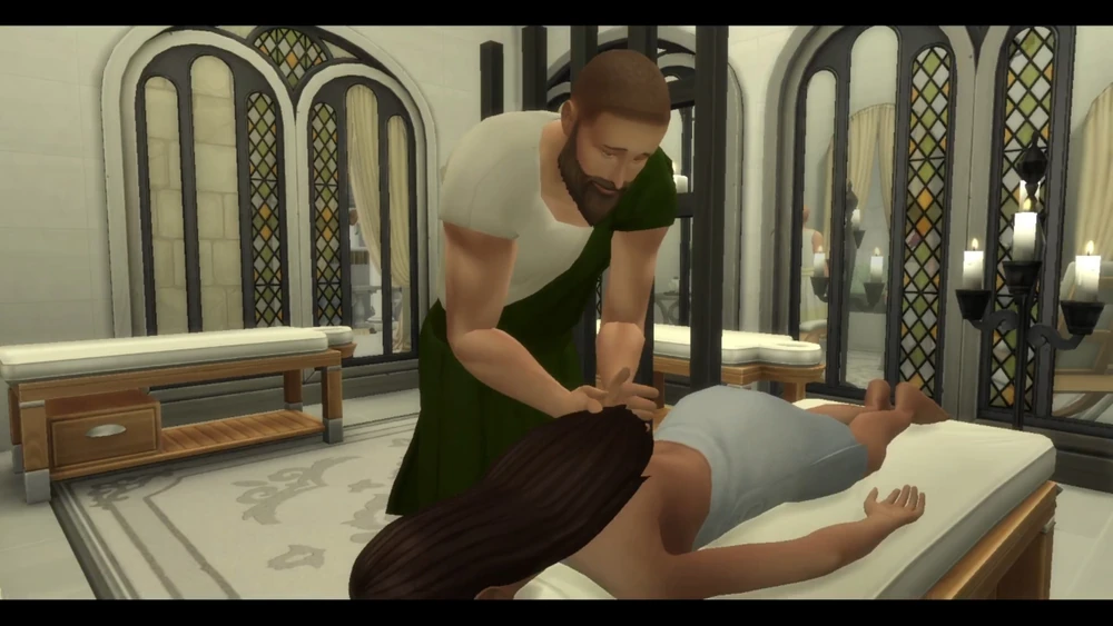 Sims in Rome Bath House Sex Day pics #8
