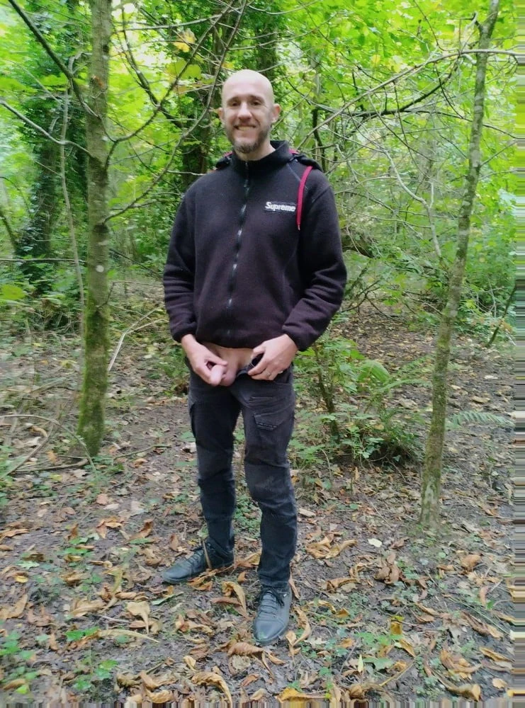 Cock and ass at the walking time