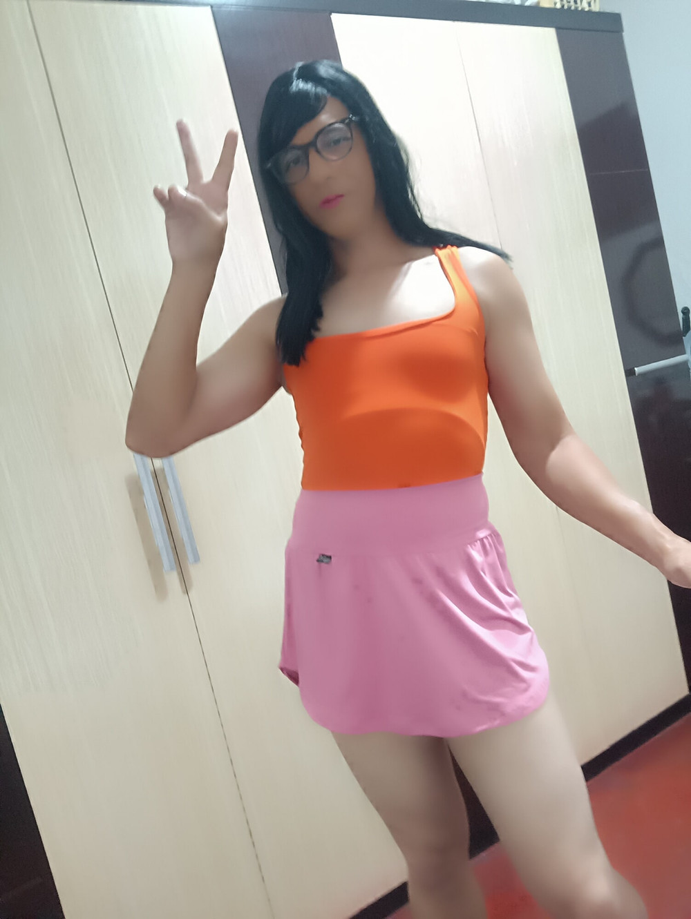 Sakura Bodysuit Orange And Dresser Pink  #30