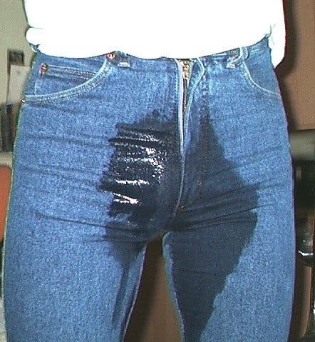 tight jeans, cum stained and pissed #7
