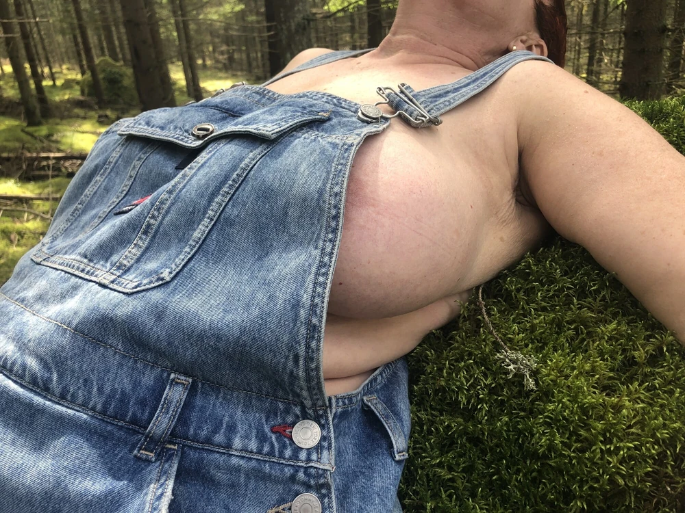 My wife in Swedish summer woods  2023 #2