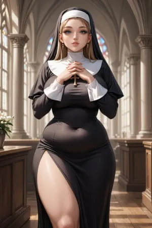 attractive busty nun         