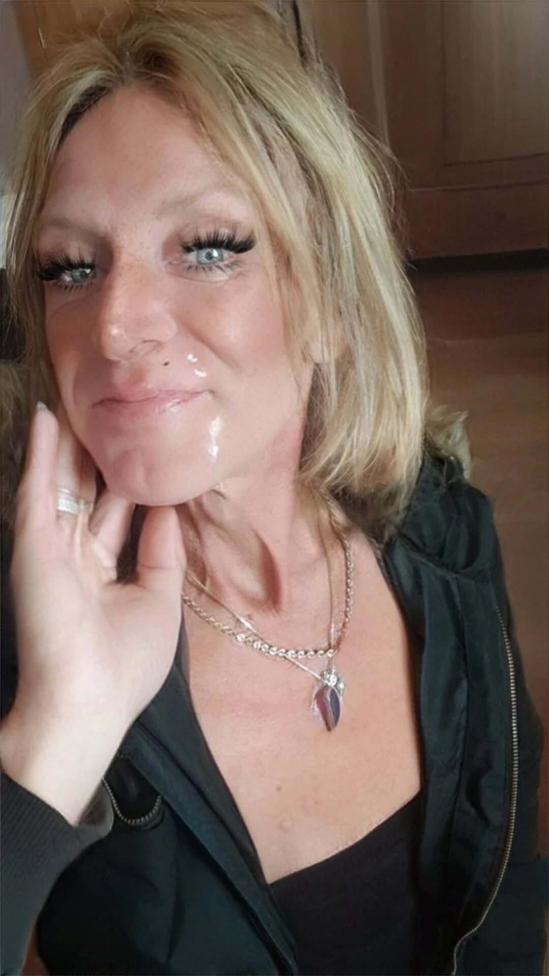 Fishnet cumface 