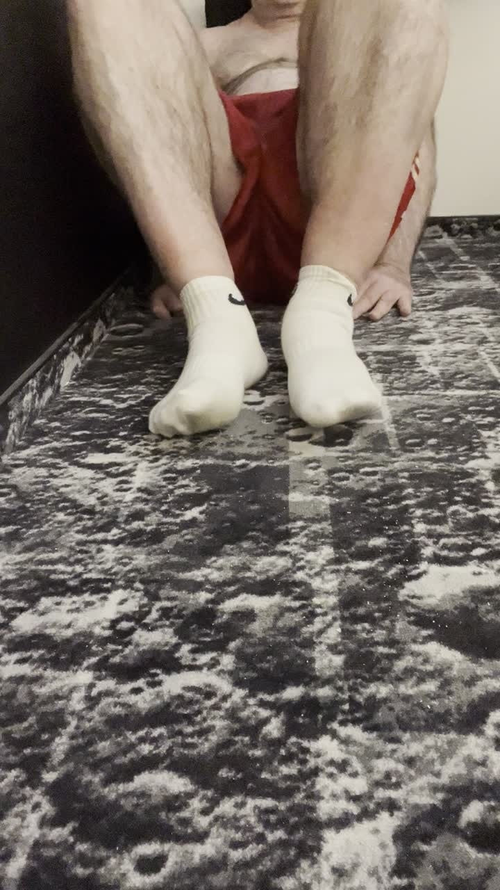 Coach Karl White Socks, Bare Feet Bare Balls 5835 #5