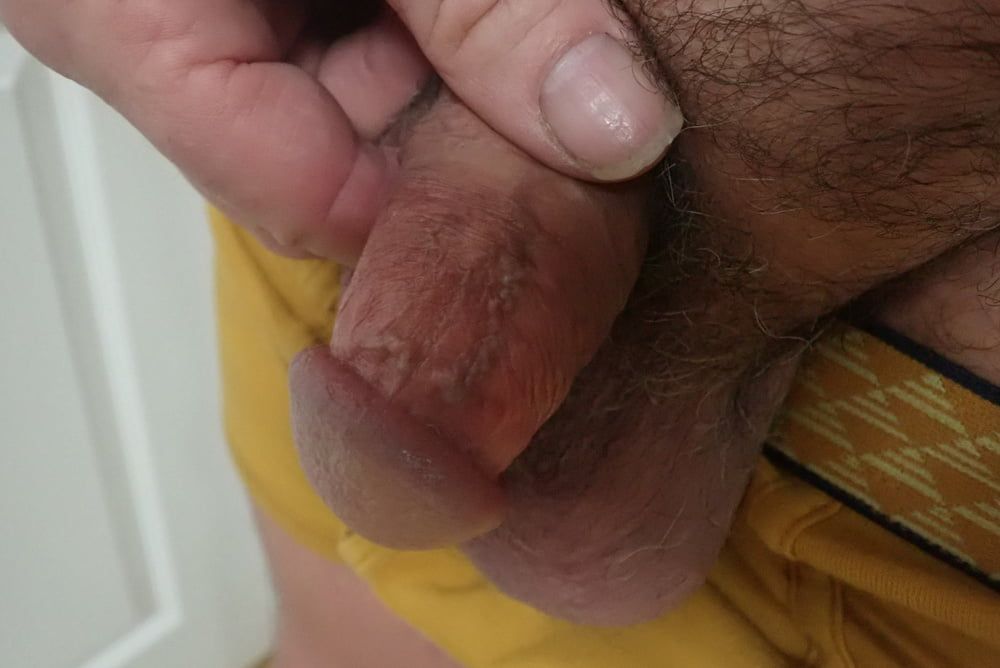 close up cock and me in my wifes panties #23
