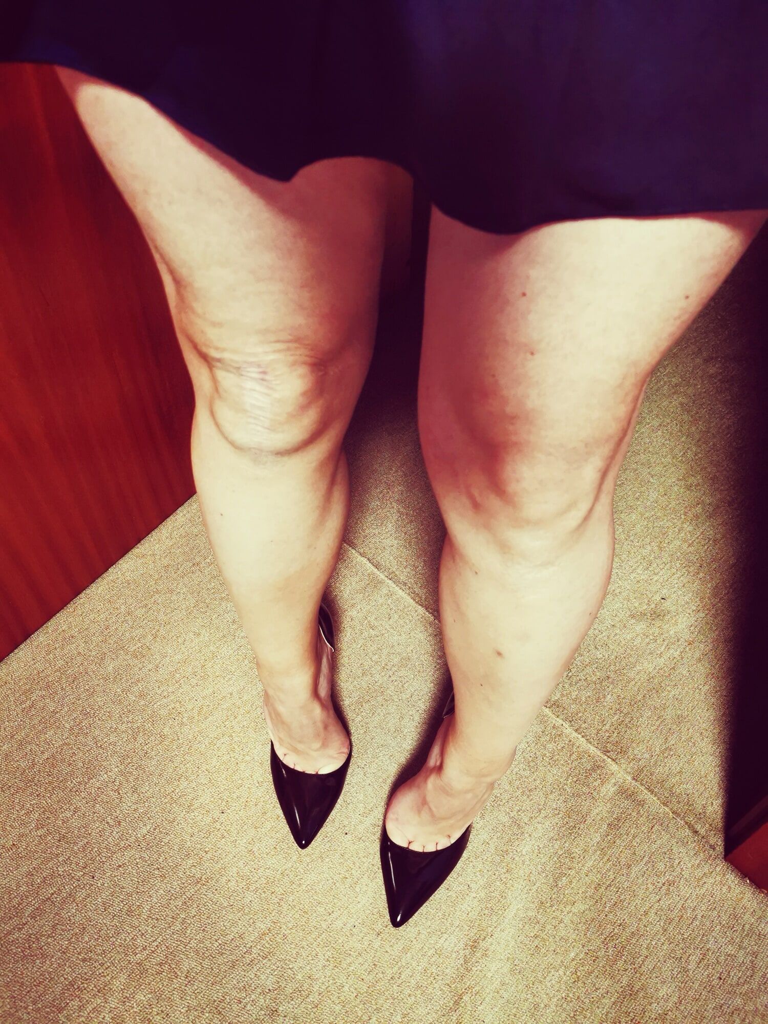Posen In My Stiletto Heels Wearing Mini Skirt #10