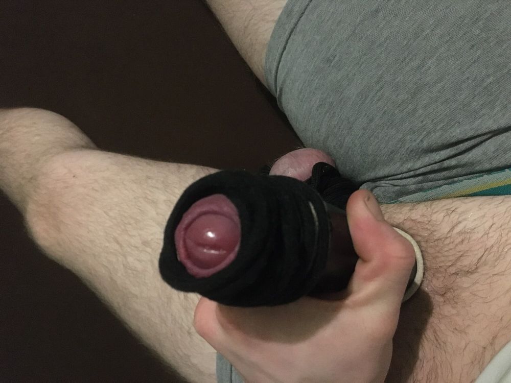 Bound Dick And Balls And Homemade Cocksleeve  #36