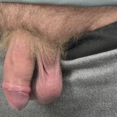 My big uncut cock in the mirror